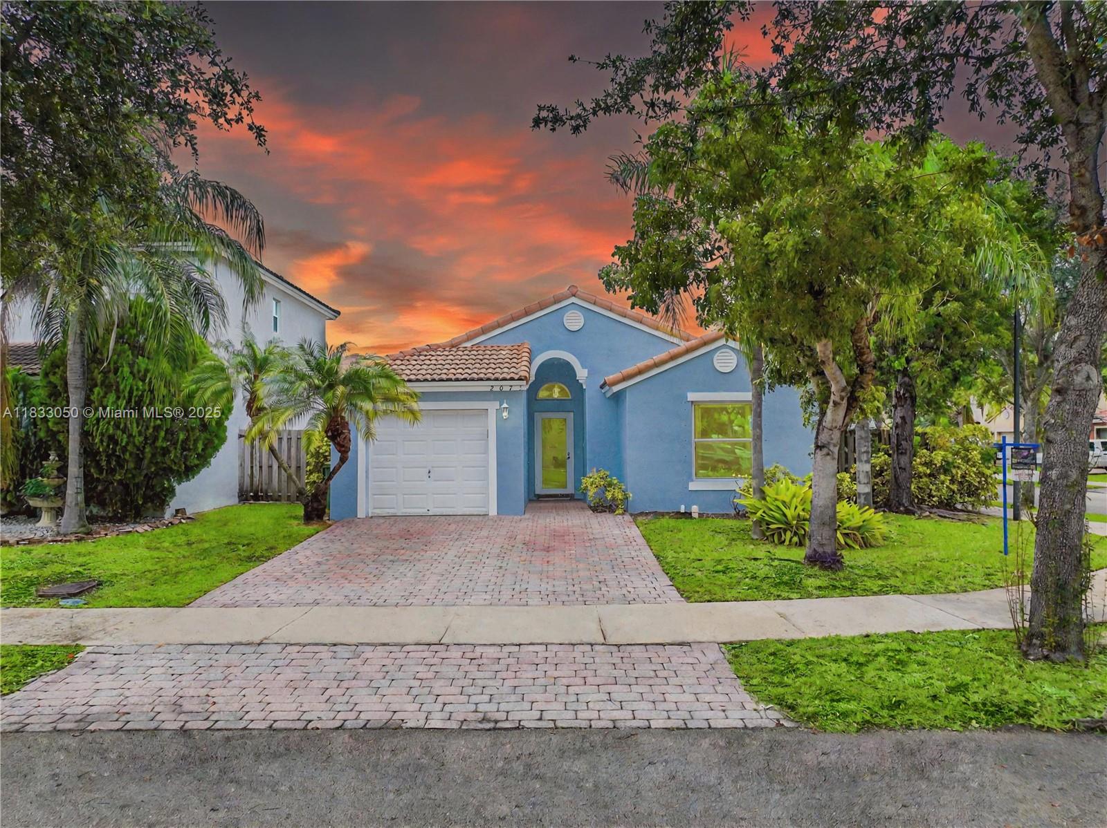 Beautiful corner single-family one-story home featuring 3 bedrooms and 2 full bathrooms in the desirable Shores of Keys Gate. Enjoy spacious living and dining areas filled with natural light from multiple windows, creating a bright and inviting atmosphere. The large primary bedroom includes an en-suite bathroom and closet. The functional kitchen provides plenty of built-in cabinet storage. Fully fenced backyard. One-car garage w/ laundry area for added convenience. Low HOA includes high speed fiberoptic internet, premium cable, alarm and access to golf course and pickleball courts. Additionally optional clubhouse membership available. Close to Baptist hospital, shopping centers, restaurants, FL Turnpike & minutes from the FL Keys. Enjoy immersive 3D virtual tour. May the Force be with you!