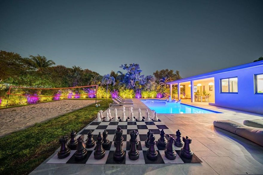 Stunning, fully renovated 5BR/3BA luxury residence available for annual lease—seasonal terms considered at a premium.
This modern North Miami retreat delivers resort-style living with a saltwater pool, private sand volleyball court, fire-pit lounge, and lush fenced yard—perfect for entertaining, relaxing, or work from home breaks that actually feel like vacation.
Inside, the home features an open-concept layout, chef’s kitchen, premium appliances, pool table/game lounge, and smart TVs in every bedroom. Spacious bedrooms, updated bathrooms, and great natural light make it ideal for families, executives, or corporate housing.
Located minutes from parks, top schools, dining, shopping, airports, and major highways—easy access to everything Miami has to offer. Pet-friendly. Pool and lawn care negotiable. Easy to show—contact listing agent for terms, availability, and seasonal rates.