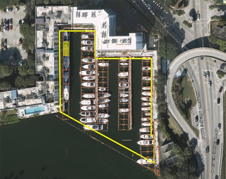 Introducing a scarce, low-touch waterfront asset in the heart of Miami: one marina slip that can be purchased without buying a residential unit. This slip is currently income-producing at $10,500 annually, offering straightforward cash flow with minimal oversight—no unit maintenance, renovations, or active management like you’d encounter in other real estate assets. Prefer lifestyle over income? A new owner can also secure it for personal use.

Located along the Miami River with no fixed bridges to the ocean, you’re approximately 15 minutes from Biscayne Bay, Downtown Miami, and Miami International Airport, with easy access from major highways—ideal for motorboats, sailboats, and yachts. Strategically positioned just 15 minutes from Biscayne Bay, Downtown Miami, and Miami International Airport, with straightforward access from major highways, the property is well-suited for motorboats, sailboats, and yachts. Opportunities like this are scarce: a high-demand, limited-supply waterfront asset in one of the world’s most navigable boating markets.