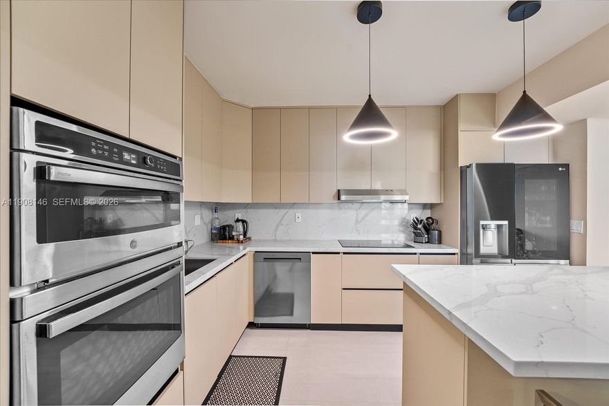 PRICED TO SELL!  Elevate your living experience in this beautifully remodeled 3-bedroom, 2-bath condo at the HAMPTONS WEST in Aventura. Thoughtfully renovated, it showcases elegant Italian porcelain floors, fresh paint, and sleek modern fixtures throughout. The gourmet kitchen features premium appliances, quartz countertops, and custom cabinetry, perfect for any culinary enthusiast. Relax on your private balcony with panoramic views. The luxurious bathrooms have been updated for spa-like comfort. Enjoy a life of leisure with resort-style amenities including a pool, state-of-the-art fitness center, and more, all within this exclusive community. Located in the heart of Aventura, this modern masterpiece promises a lifestyle of comfort and luxury.