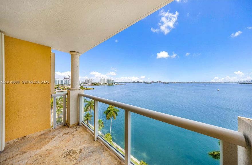 Welcome to North Bay Village - one of South Florida’s fastest growing waterfront communities. This exceptional residence offers breathtaking, unobstructed  views of Biscayne Bay.

Featuring an open and airy layout, the residence is filled with abundant natural light and gorgeous bay views from every room. Freshly painted and meticulously maintained, comes ready for immediate enjoyment. The Elegant hardwood flooring and natural stone throughout, and sophisticated soffit lighting in the living room, create a refined and contemporary ambiance designed to satisfy the most discerning tastes. Among all this, your new home is conveniently equipped with an in-unit washer and dryer, impact glass throughout, custom fit black out and sheer roller shades, central A/C ,2 PARKING SPACES, and 3 DOUBLE STORAGE UNITS with A/C, features that add tremendous value and functionality to the property.

Perfectly positioned between Miami Beach, Bal Harbour, Downtown Miami and Miami International Airport, this residence offers the perfect balance of tranquil waterfront living and convenient access to South Florida’s premier dining, shopping, entertainment, and cultural destinations.

North Bay Village is currently undergoing a remarkable wave of redevelopment, with new luxury residential towers, upscale dining, marinas, hotels, and mixed-use projects reshaping the island into one of Miami’s premier waterfront destinations- the property is positioned for strong future appreciation and  demand.