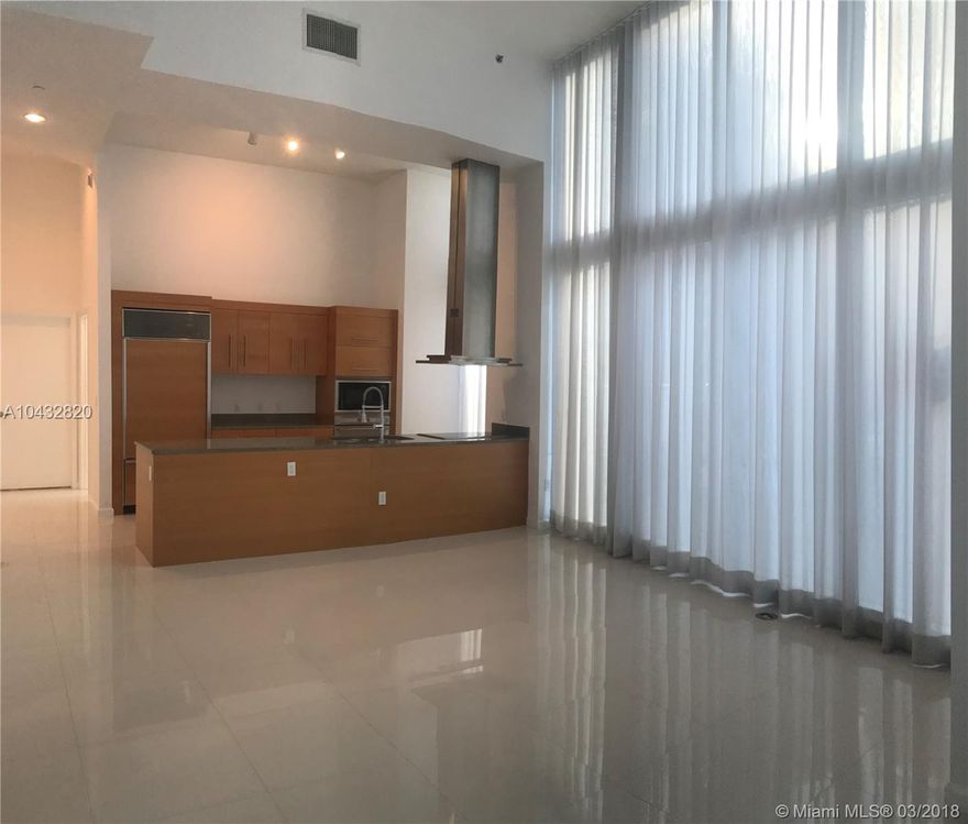 Largest Unit in the famous Icon Brickell. Rental price includes unlimited access to the Full treatment Spa, Fitness Classes, High end Gym, Longest residential Pool in North America with pool service, Billiard room, Poker room, Theatre & Convenience store in lobby. There are 5 restaurants on property as well. Come see what all the fuss is about.  Comes with 1 parking spaces.