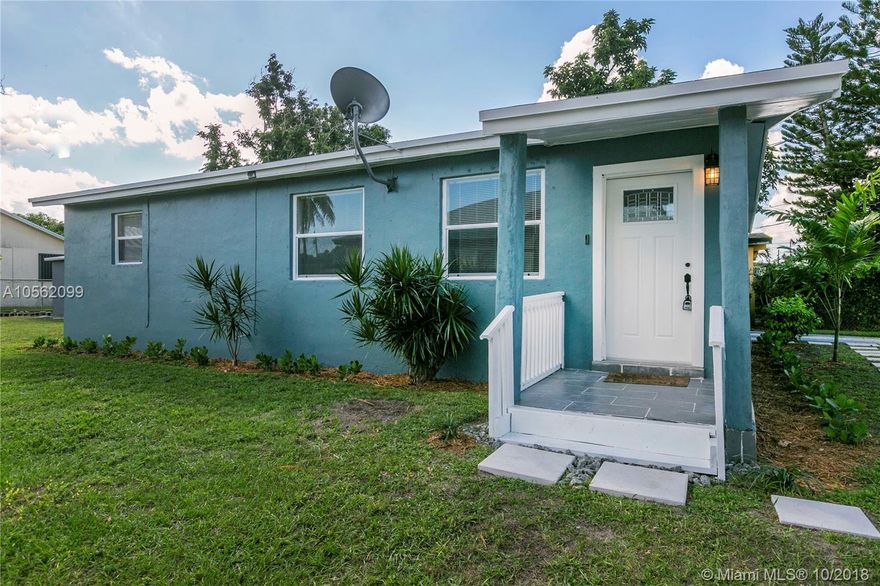 WONDERFUL STARTED HOME. COMPLETELY REMODELED. 2 BED ROOMS, 1 1/2 BATH WITH LAUNDRY ROOM INSIDE UNDER AIR. NEW ROOF, NEW ELECTRICAL. BEAUTIFUL TERRAZZO FLOORS. KITCHEN HAS  STAINLESS STEEL APPLIANCES, GRANITE COUNTERS WITH OPEN CONCEPT LIVING. BARN DOOR LEADS TO LAUNDRY ROOM AND HALF BTH. CARPORT CAN BE INCLOSED OR USE AS A TERRACE. CBS SHED ALSO HAS NEW ROOF. 6 WINDOWS TO BE REPLACED WAITING ON DELIVERY. LARGE YARD FOR ALL THE FRUIT TRESS YOU'D LIKE TO HAVE. GREAT NEIGHBORHOOD. MOST HOMES ON THE BLOCK ARE OWNER OCCUPPIED. YOU NEED TO SEE THIS ONE BEFORE IT'S GONE!