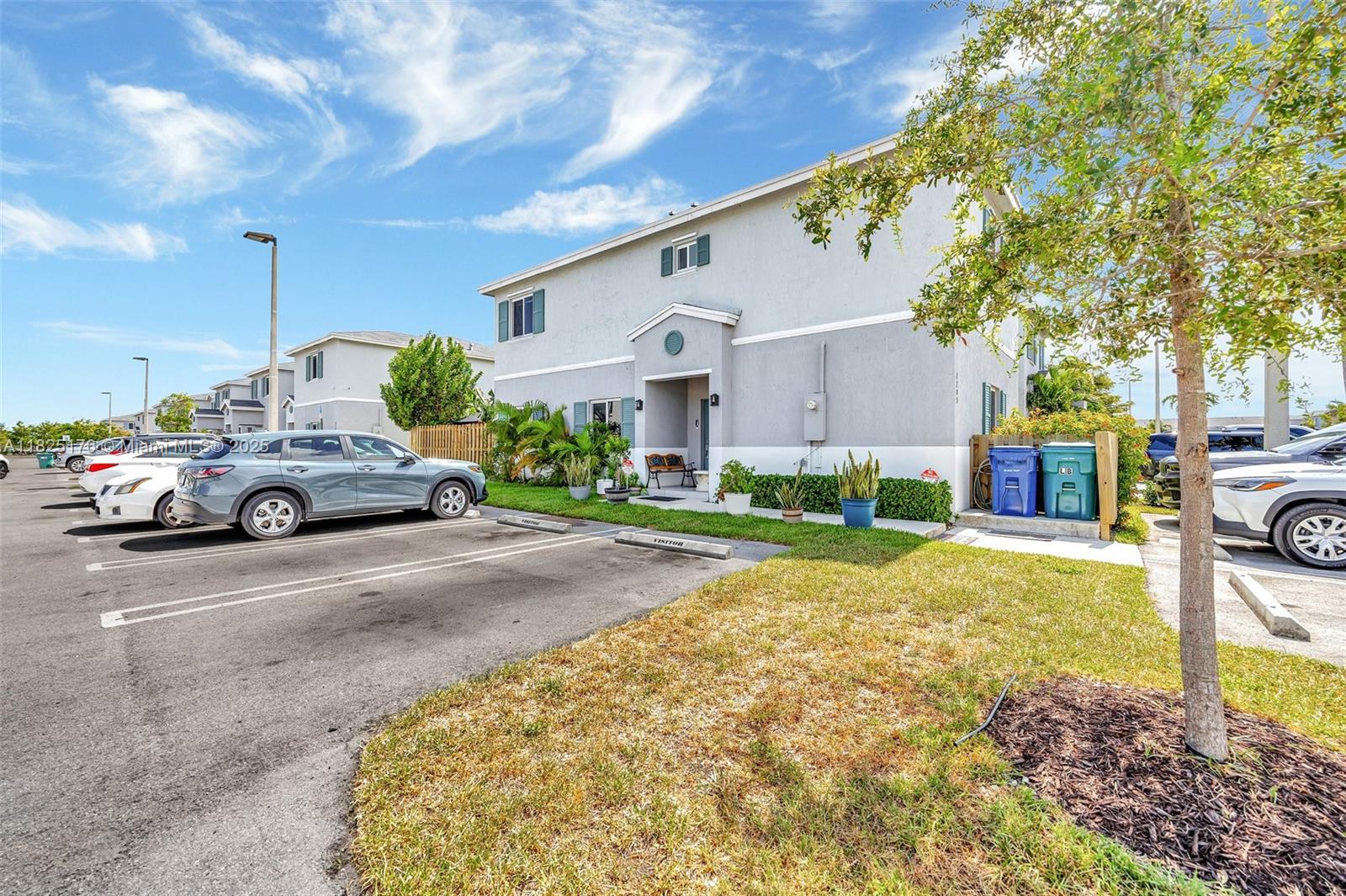 Corner unit townhouse with 4BD/3BA and over 1,700 SF—one bedroom and full bath downstairs. NE-facing with great natural light, no harsh afternoon sun. Impact windows and doors for energy efficiency and lower utility bills. Granite kitchen counters, SS appliances, washer/dryer, alkaline water system included. The primary suite features dual walk-in closets, ample storage throughout, and a tiled backyard with a shed. Low monthly maintenance fee compared with similar properties. The community features a playground and a peaceful family vibe. Surging Florida City market—near shopping centers, restaurants, car dealerships, and just minutes from the Florida Keys. Very competitive pricing—easy to show. Highly motivated seller. Make an appt today and don't miss out on this unbeatable opportunity.