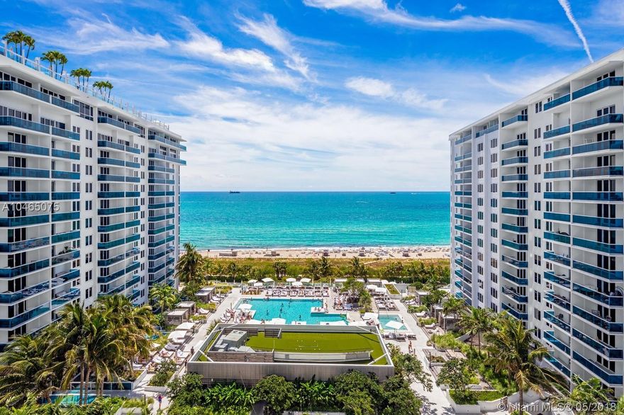 Brand new, fully furnished 3bed 3bath direct ocean facing home in the sky at the eco-friendly, beachfront 1
Hotel & Residences. Gaze over the lush pool and organic playground of nature from your private, furnished
terrace. As a 1 Hotel & Residences resident and welcomed guest, enjoy 600ft of pristine full-service of beach, 4
pools including one perched on the roof to see the sun, moon, and stars of Miami Beach, healthy farm-to-table
restaurants, coffee shop, and top notch hotel nightlife. This spacious 1687sqft apartment feels like grand home
with all the hotel amenities at your fingertips.