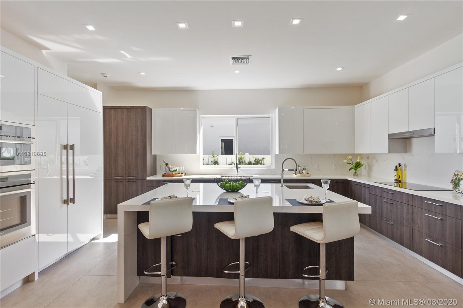 Dramatic 14-foot ceilings, sleek lines, luxurious appointments, a spa inspired master bath and retreat-like outdoor area are just some of what sets this brand new construction home apart from ALL of the rest. &#xD;&#xA;No expense was spared when award winning Greco Builders designed this spacious 3674 sqft home. Offering 4-bedrooms & 4-bathrooms this residence inspires with it's custom cabinetry, Calacutta Pompeii quartz countertops, Italian 24x48 porcelain tile flooring, smart technology- including Thermador appliances and surround sound. The estates outdoor retreat welcomes you with a salt water pool with auto fill, a covered lounging area with outdoor speakers and artificial grass with watering system for low maintenance. The home is just blocks to the ocean and offers the ultimate beach life.