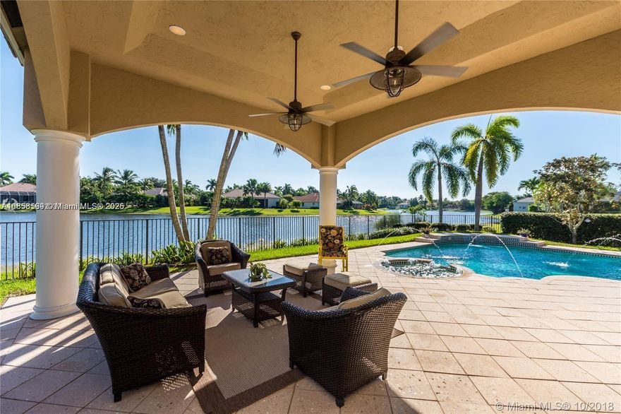 Enjoy your luxurious and beautiful home in the heart of Weston Hills Country Club featuring a private lakefront lot, which allows you to enjoy the breathtaking sunrise from the pool area. Pristine 5 bedrooms , 3 bathrooms , office + 3-car garage. A beautiful kitchen with top-of the-line appliances, granite countertops throughout the home, accordion shutters, remodeled bathrooms and more....
The expansive backyard includes a deck, pool and Jacuzzi perfect for entertaining. This home is in an excellent A+ school district with easy access to shop, fine dinging and major highways.
Schedule a showing and experience the luxury living.