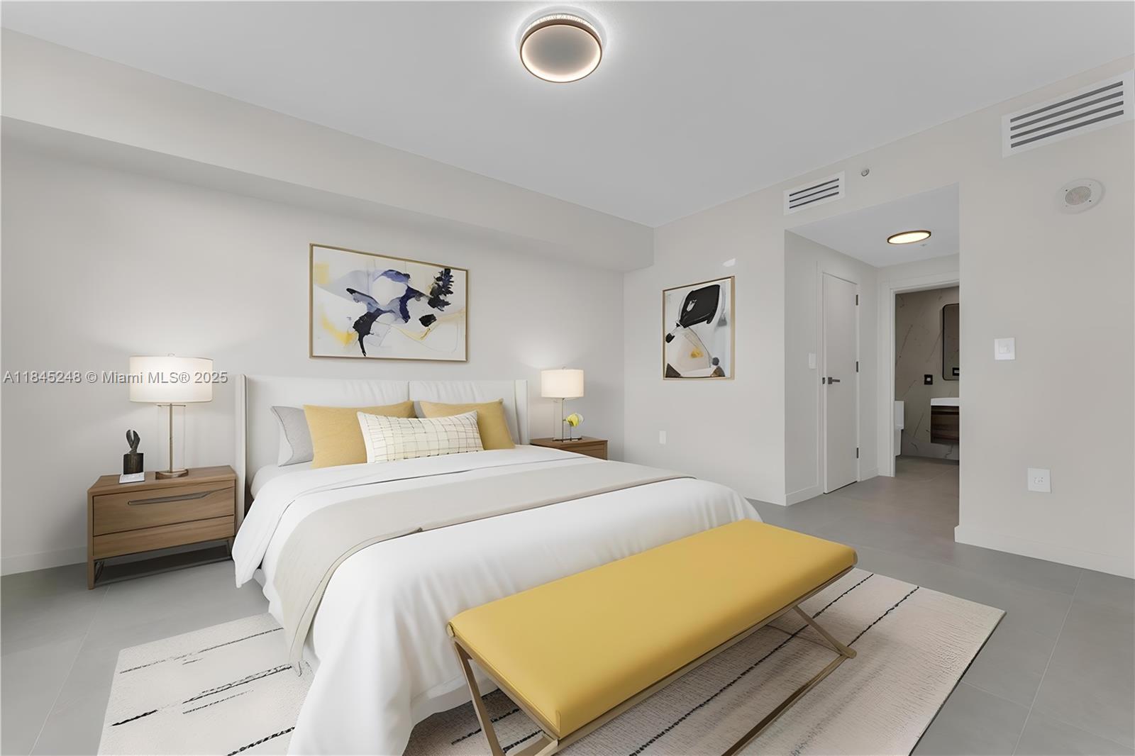 This sleek unit features a brand-new kitchen with quartz countertops, stainless steel appliances, contemporary cabinetry, and designer lighting. Both bathrooms have been completely redone with high-end fixtures, frameless glass showers, and modern tile finishes. Enjoy an open-concept layout with high ceilings, abundant natural light, in-unit laundry, generous closet space, and a private balcony overlooking the city. Building offers resort-style amenities including pool, fitness center, business center, covered garage parking, and 24/7 security. Ideally located near Downtown Hollywood, the beach, dining, and entertainment.