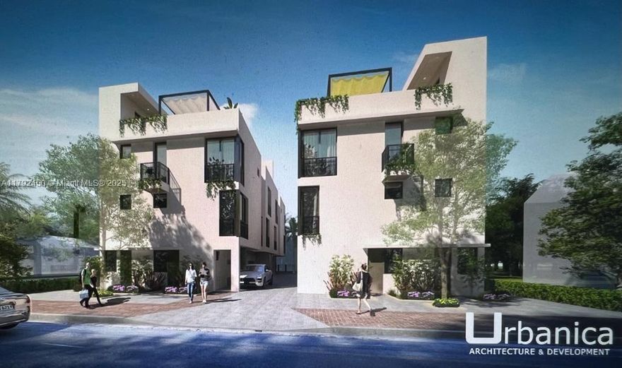 Covered land play with existing house worth asking. Develop 8 townhomes w/ garages between Wynwood, Magic City, Little River, Miami Beach, MIA Airport, & the new Swerdlow Group development of 5,000 units in Miami, FL.  7,100 SF lot Zoned T5-R. “Opportunity Zone” great since plans are ready to come out of the ground. Alternatively, the Live Local Act allows up to 20 units or change to small apartments for 10 units by right; subject to parking requirements. Budget friendly ‘Covered land play’ for income until one demolishes & develops. This home is used as a 3/2, is updated, & rented. Complimentary APPROVED PLANS, pending only the payment of impact & permit fees. Development calls for 8 separate water & sewer & FP&L meters, plus rooftops w/ summer kitchens.