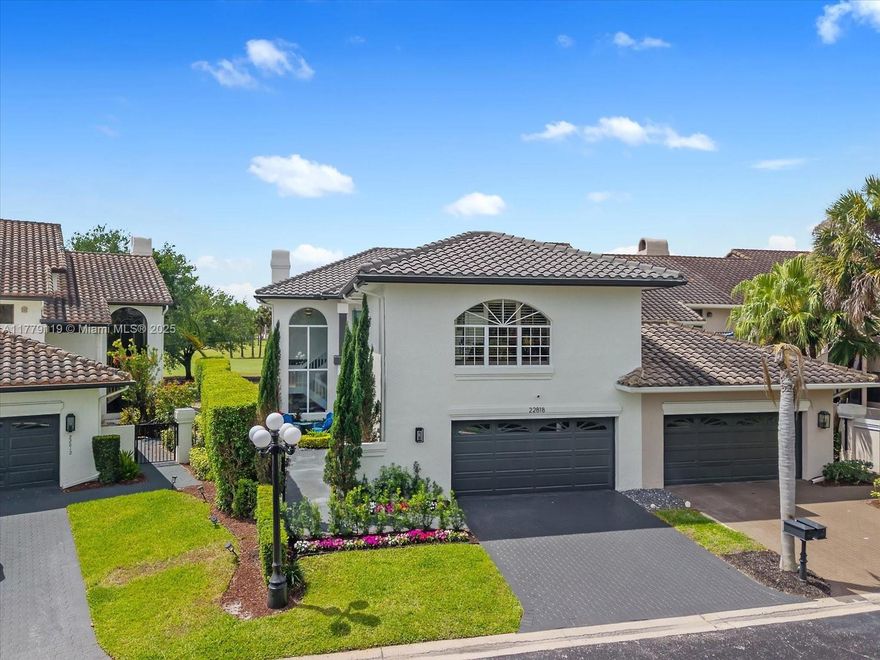 Completely renovated 2 story home on Golf Course, nestled in the coveted El Dorado subdivision of Boca Pointe Community. This meticulously redesigned home with 3400 sq.ft, 3 bedrooms plus office and 3.5 baths, is adorned with high-end finishes, top of the line appliances and stylish decor throughout, creating the perfect blend of sophistication and comfort. Designed for entertaining with an open floor plan, full of natural light. Home features impact windows and doors, new roof, and freshly painted exterior. Interior features include, Chef’s Kitchen, Breakfast nook, Marble bathrooms, solid Bamboo Flooring, 3 new AC's, tankless water heaters, full smart home /energy efficient. No expense spared. Bring your pickiest buyer.