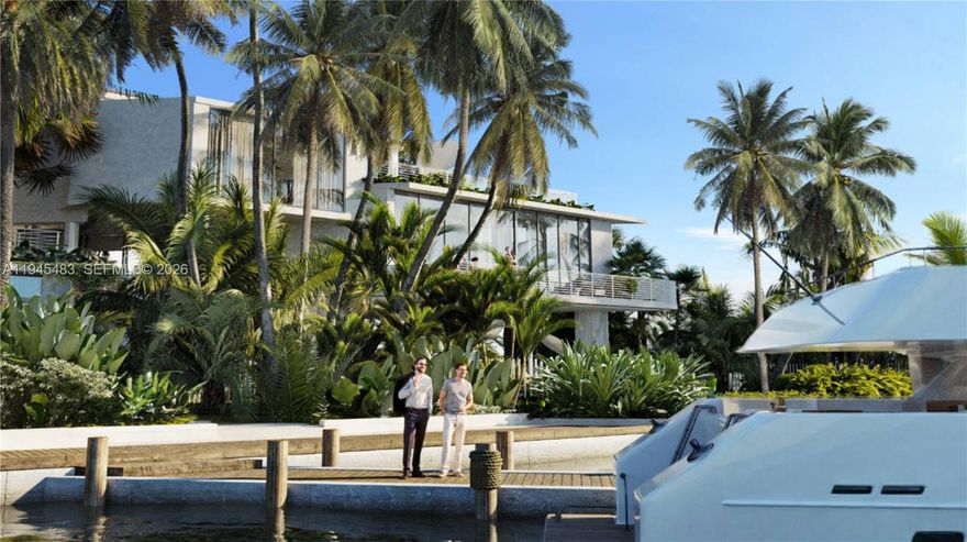 Villa Nova is a newly constructed waterfront residence defined by clean modern architecture and seamless connections to Biscayne Bay. Designed with a refined contemporary sensibility, the home balances architectural precision with warm, livable interiors.

Set on a 10,455 SF lot along private Prescott Lane, the residence offers 76 ft of direct open-bay frontage with downtown skyline views. The home spans 9,367 SF of total building area, including 7,169 SF under air and 2,545 SF of terraces designed for indoor-outdoor living. Expansive glazing and intentional sightlines flood the interiors with natural light while framing tranquil water views.

The residence features 5 bedrooms, 5.5 bathrooms, a dedicated office, custom millwork, natural finishes and a wine refrigerator. A private elevator provides access between all levels, while three covered parking spaces add convenience. Outdoor living areas extend directly toward the bay, ideal for entertaining and a private retreat.

Exterior highlights include a new seawall, 90+ ft of dockage, and a Raymond Jungles designed landscape enhancing privacy. Interior finishes include a refined neutral palette, natural stone surfaces, and custom millwork that allow the architecture and views to take center stage.

Welcome to a new standard for the next generation of luxury living. Inquire for 3D development tour. 

All images are artist’s renderings provided for illustrative purposes.