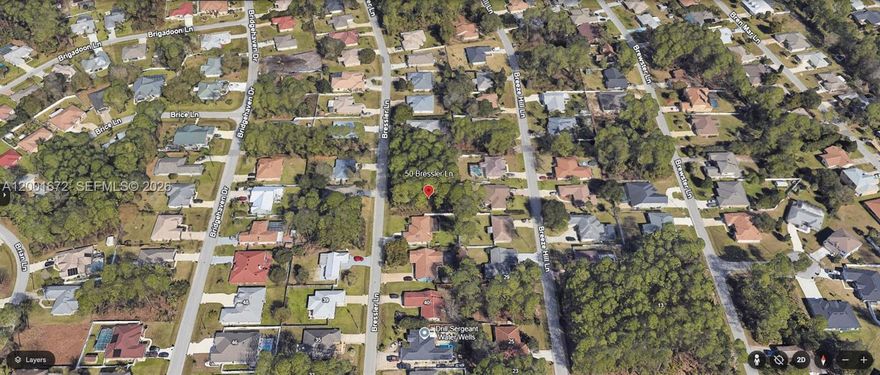 Prime Vacant Lot in Growing Palm Coast Community. Build your dream home on this desirable vacant lot located at 50 Bressler Lane in the heart of Palm Coast. Nestled in a quiet and established neighborhood, this property offers the perfect blend of privacy and convenience.
