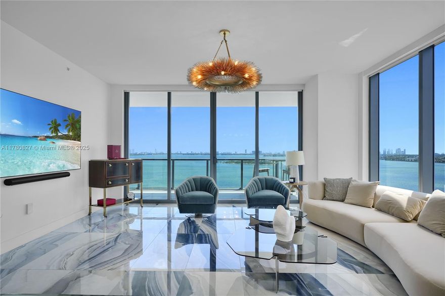 Welcome to sky-high serenity at Elysee Miami, a masterpiece where luxury meets the spectacular. This fully furnished 4-bedroom, 4.5-bath residence offers 2,743 sqft of curated elegance, designed for the discerning buyer. Floor-to-ceiling windows frame breathtaking panoramic views of Biscayne Bay to the east and the sparkling Miami skyline to the west. A private elevator opens into a space of exceptional design, featuring custom finishes throughout. Residents enjoy three full floors of unparalleled amenities, including a world-class spa, fitness center, wine lounge, library, and sunrise/sunset pools. Situated in Edgewater, Miami’s most coveted waterfront enclave, this home offers proximity to the Design District, Wynwood, and Brickell.