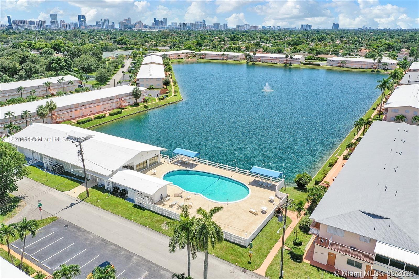 This community has a lot to offer! Convenient, comfortable, and located close to everything! Sit in the garden area and enjoy the beautiful South Florida weather. Close to Fort Lauderdale Airport & Miami International Airport, all major highways, Aventura Mall, beaches, Top Golf, Gulf Stream Park Racing & Casino, Hard Rock Hotel & Casino, Plenty of restaurants, shopping, and more!! heated pool, BBQ, shuffleboard, bocce, pedal boat, gym, and an active clubhouse with tons of community activities. Low Taxes and Maintenance Fee. Must See!