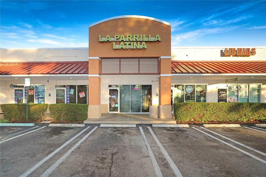 Iconic well-established Colombian restaurant for sale, offering not only traditional Colombian dishes but also a wide selection of desserts, & food to go. This amazing space boasts 2,250 sqft in Class-A location with over 100,000 cars passing by daily on US1, a loyal customer base & a well-recognized brand name that has become a staple for Colombian cuisine in the region. The sale includes the furniture, inventory, lease, fully equipped kitchen with hood & grease trap, all necessary licenses & permits. The space has all the necessary permits, licenses, plumbing, & comes fully equipped with walk-in cooler, hood, less than 2 year old grease trap, & multiple refrigerators. This space is ready to continue with the current business or has the right bones for a new concept.  Come see it today!