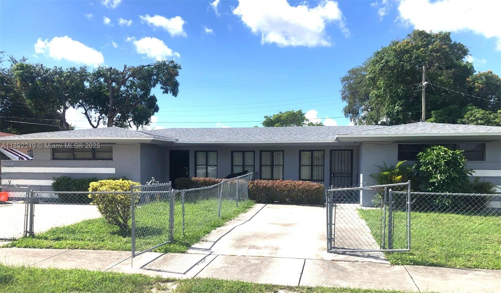 This sizable duplex, roughly 2,300 sf per owner on a generous 7,950 sf lot, presents a tremendous investment opportunity. With a new roof installed in July 2025 and both units currently leased to long-term tenants, the property generates strong rental income. Each unit features its own separate laundry space and ample parking, adding convenience and appeal to tenants. The property is completely fenced, offering privacy and security. Additionally, there's significant potential for increased equity through cosmetic upgrades, making this an ideal option for investors looking to maximize returns. Located just west of Miami Shores and near schools, parks, shopping, restaurants, and major expressways.