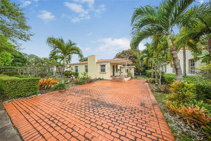 Build new, renovate, or create your custom residence on this 7,062 sq ft lot located on a beautiful tree lined street in Coral Gables. The existing 1946 home offers approximately 1,330 sq ft of living space and provides a variety of possibilities for its next owner.
Buyers may choose to update or expand the existing home, generate rental income while planning a future project, or design and build a new custom residence. The surrounding neighborhood features a mix of renovated homes and newly constructed residences, reflecting the strong demand and continued evolution of this desirable Coral Gables location.
The property is not historically designated, providing flexibility for renovation or redevelopment (buyer to verify with the City of Coral Gables). The lot size may allow for the construction of a new residence exceeding 3,000 sq ft of living area.
Ideally located in Coral Gables just minutes from Miracle Mile, the Biltmore Hotel, golf courses, parks, restaurants, and shopping. Property is connected to city sewer (no septic system).
A versatile opportunity in one of Coral Gables’ most desirable residential neighborhoods.