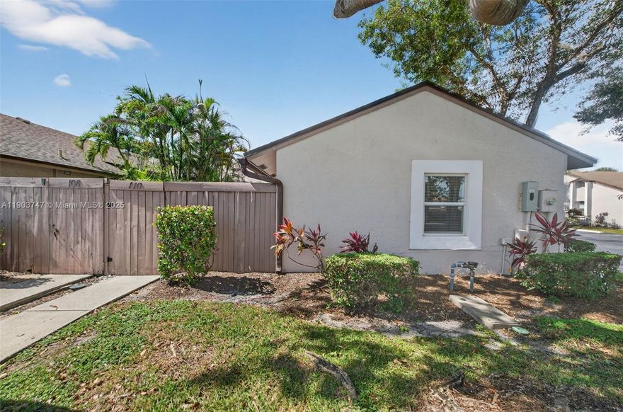 Beautifully updated 2-bedroom, 2-bath villa with an open floor plan, modern finishes, and stainless steel appliances. Vaulted ceilings and abundant windows fill the home with natural light. Move-in ready with numerous upgrades and tile flooring throughout. Enjoy peace of mind with a 2019 roof and impact windows and doors, making this home truly turnkey. The spacious primary suite features a walk-in closet, en suite bath, and access to your private, fenced patio perfect for outdoor entertaining. Includes two assigned parking spaces plus ample guest parking and access to a sparkling community pool. Conveniently located near A+ schools, shopping, and dining, this home offers comfort, style, and value in a fantastic location!