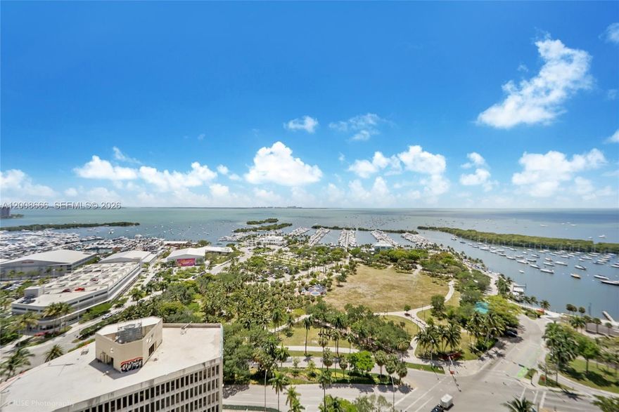 Astonishing Unobstructed Direct East and South Bayview. One of the kind PH Ritz Tower Residences in Coconut Grove with oversized separate terraces with amazing views of the ocean and breathtaking sunrise and sunset postal views. This upgraded PH has 4935 sq ft with extra large rooms for entertaining while enjoying the magnificent views of the Biscayne Bay. Fully furnished Turnkey unit with Superior Marble throughout, Upgraded Stainless Viking Kitchen including Granite Countertops. Master Bath with Jacuzzi, Shower, and Double sinks. Three oversized wraparound terraces, with 4 parking spaces: 2 parking assigned and 2 valet. Exclusive Ritz lifestyle shares amenities with the Hotel including Concierge, Restaurant, Pools, Gym, Spa, and more. Heart of Coconut Grove. Easy access to and within walking distance from Fresh Market, Cocowalk, Marina, Fine Dining, Shopping and so much more.