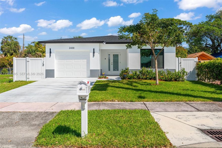 Amazing deal!! Step into a fresh start with this brand-new construction home in the heart of Fort Lauderdale. Built with today’s buyer in mind, this residence offers modern style, quality craftsmanship, and the peace of mind that comes with everything being brand new. Enjoy a clean, contemporary design and a move-in ready space without the worry of costly updates or ongoing repairs.
The spacious open floor plan is perfect for today’s lifestyle, featuring stunning tile floors, recessed lighting, and abundant natural light.
The contemporary kitchen is a showstopper with sleek cabinetry, stainless steel appliances, ample counter space, and a breakfast bar ideal for casual dining or entertaining. Generously sized bedrooms provide comfort and flexibility, while the beautiful primary suite features a private bath designed for relaxation.
Step outside and enjoy your own outdoor space, perfect for entertaining or soaking up the Florida sunshine. With a one-car garage, modern systems, and everything brand new, this home delivers low-maintenance living and peace of mind.Conveniently located near top restaurants, shopping, and entertainment, this prime Fort Lauderdale property offers the perfect blend of style, comfort, and location. Don’t miss this incredible opportunity!