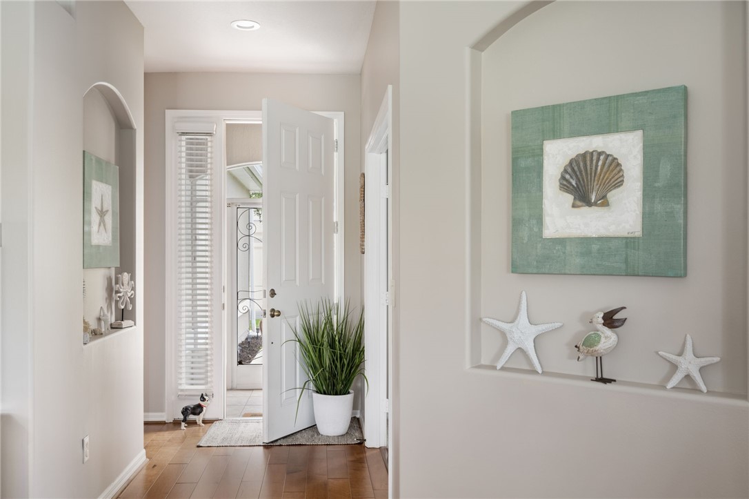 Carpeted interior space featuring French doors, a