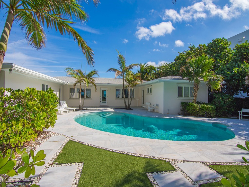 Swimming pool featuring a patio area