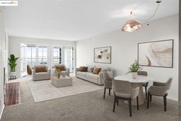 Living room featuring carpet