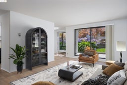 Sitting room featuring light wood finished floors and baseboards