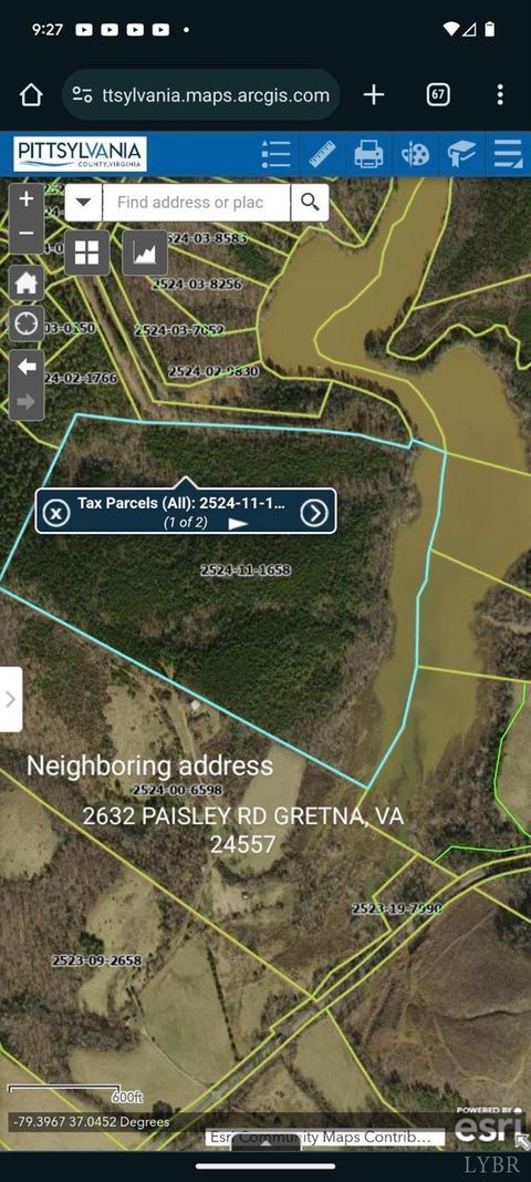 Tiny photo for 0 Paisley Road, Gretna, VA 24557 (MLS # 365052)