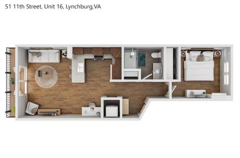Tiny photo for 51 11th Street #16, Lynchburg, VA 24504 (MLS # 362071)
