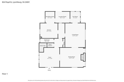 Tiny photo for 824 Floyd Street, Lynchburg, VA 24501 (MLS # 366101)