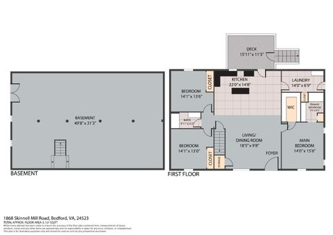 Tiny photo for 1868 Skinnell Mill Road, Bedford, VA 24523 (MLS # 362310)