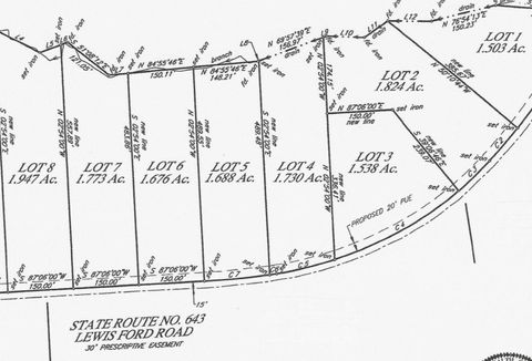 Vacant Land For Sale - Lewis Ford Road<br/> Campbell County, Brookneal, VA 24528