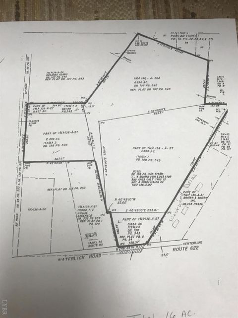 Vacant Land For Sale - Waterlick<br/> Forest, VA 24551