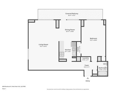 Homes For Sale - 6040 Blvd East #3H<br/> Hudson County, West New York, NJ 07093