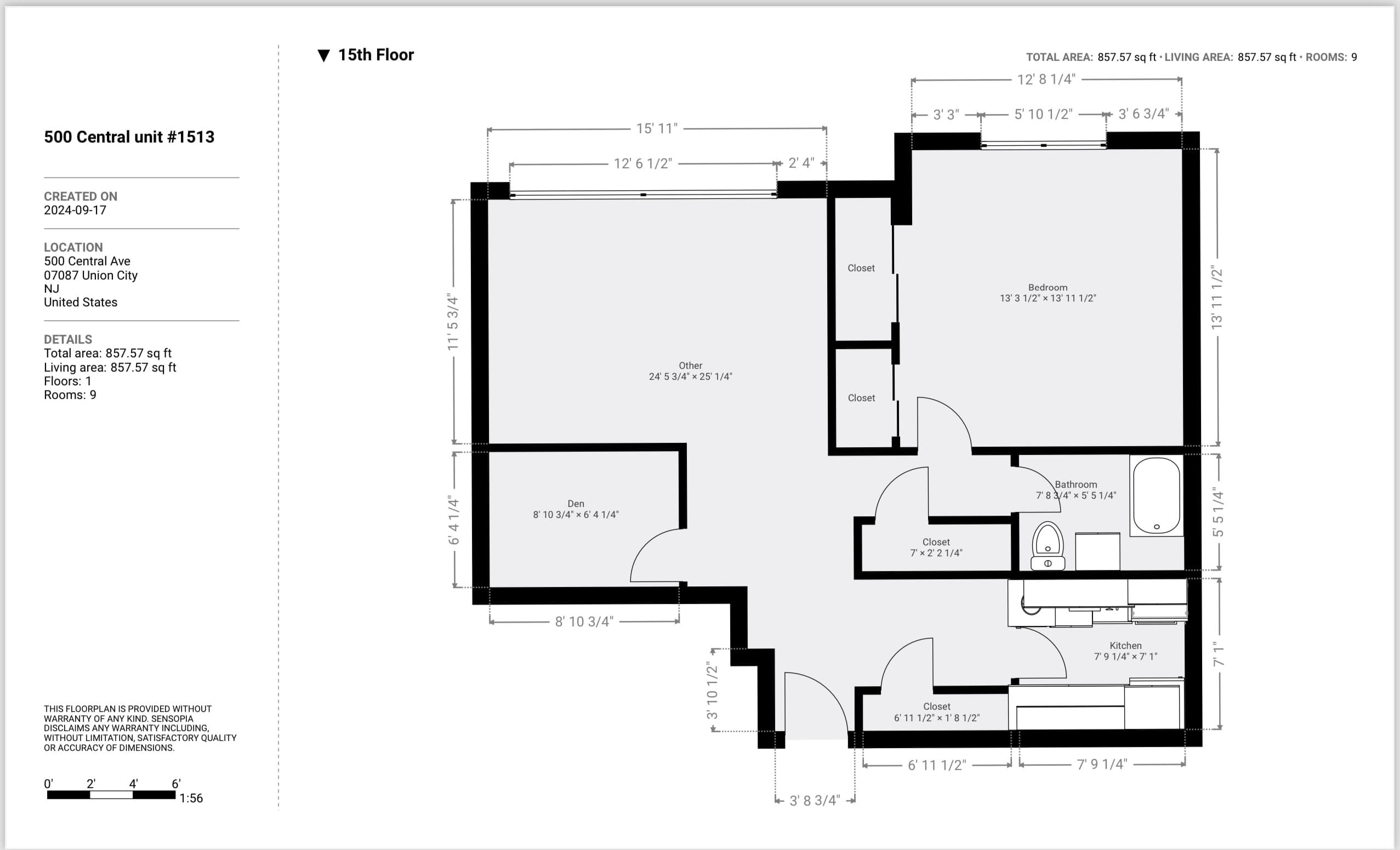 500 Central Ave #1513, Union City, New Jersey image 22