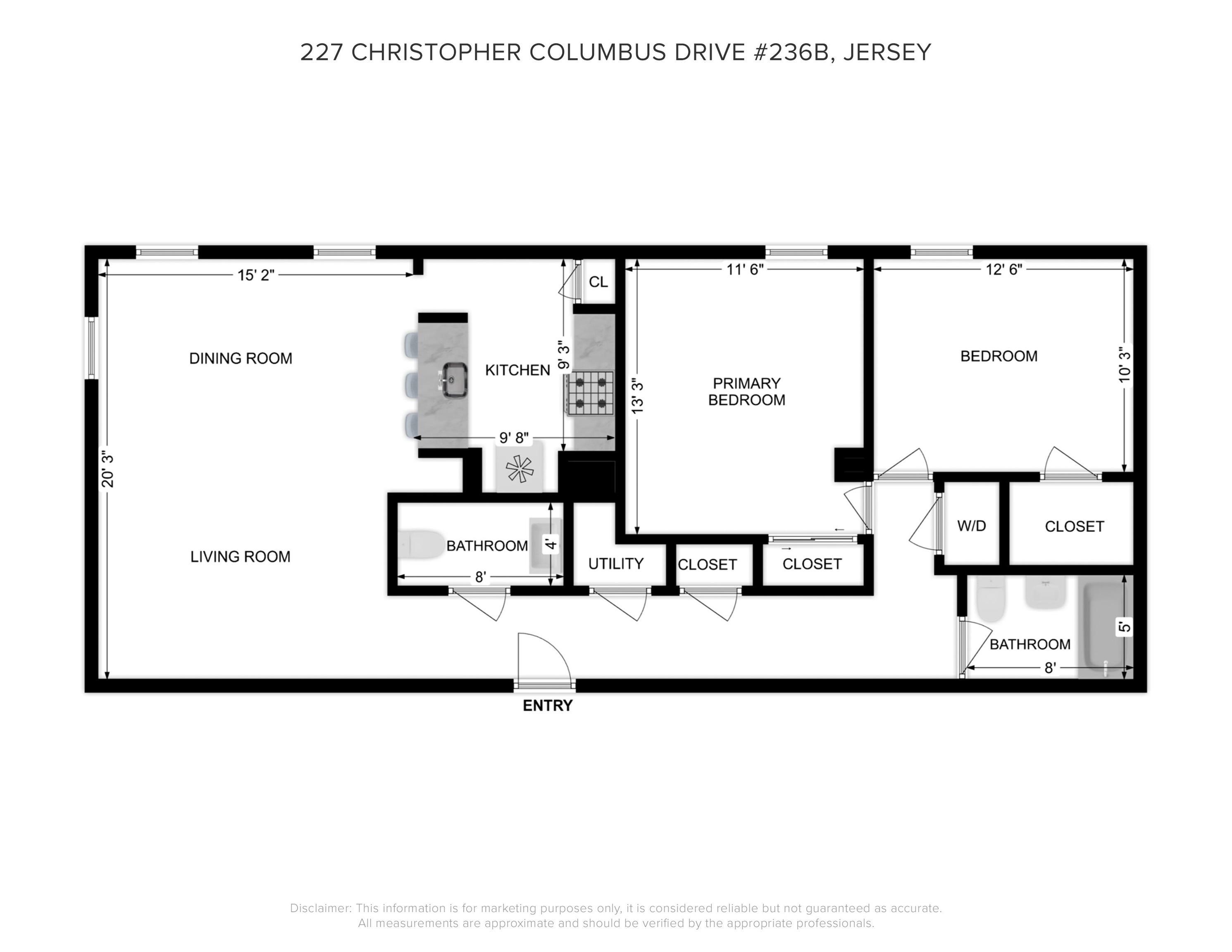 227 Christopher Columbus Dr #236 B , Jersey City, New Jersey image 11