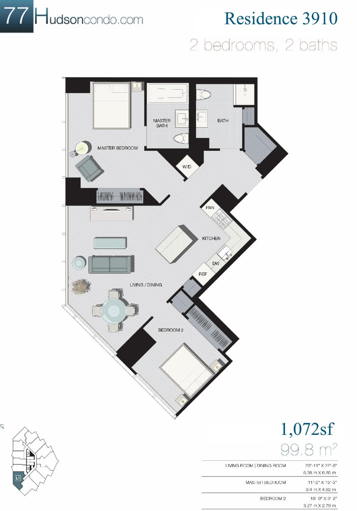 77 Hudson St #3910, Jersey City, New Jersey image 10