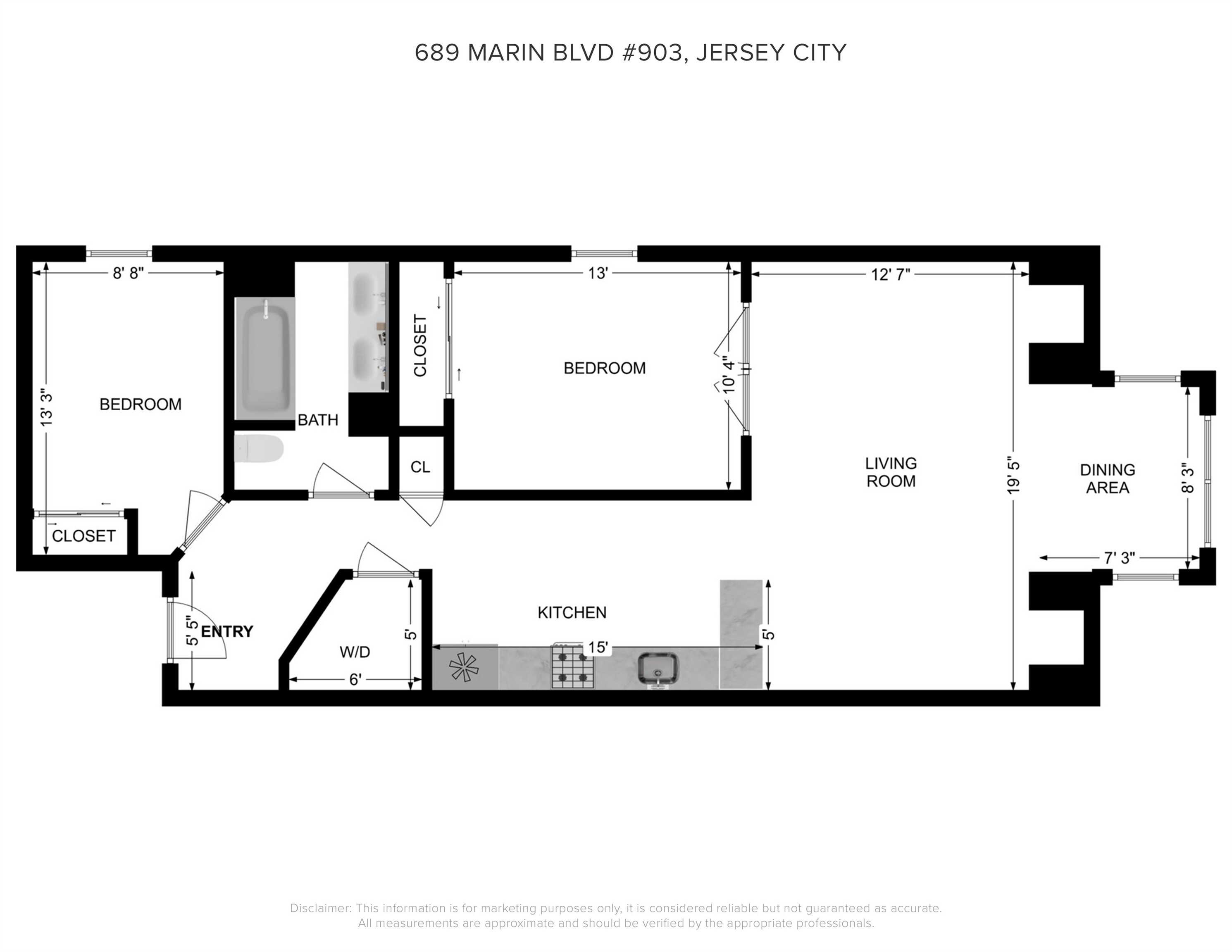 689 Luis M Marin Blvd #903, Jersey City, New Jersey image 19