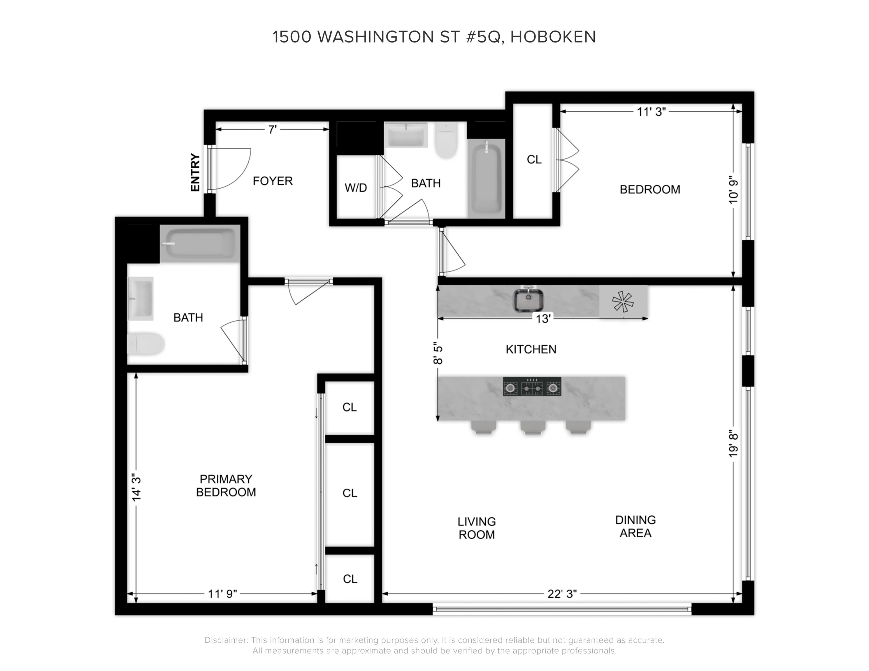 1500 Washington St #5Q, Hoboken, New Jersey image 24