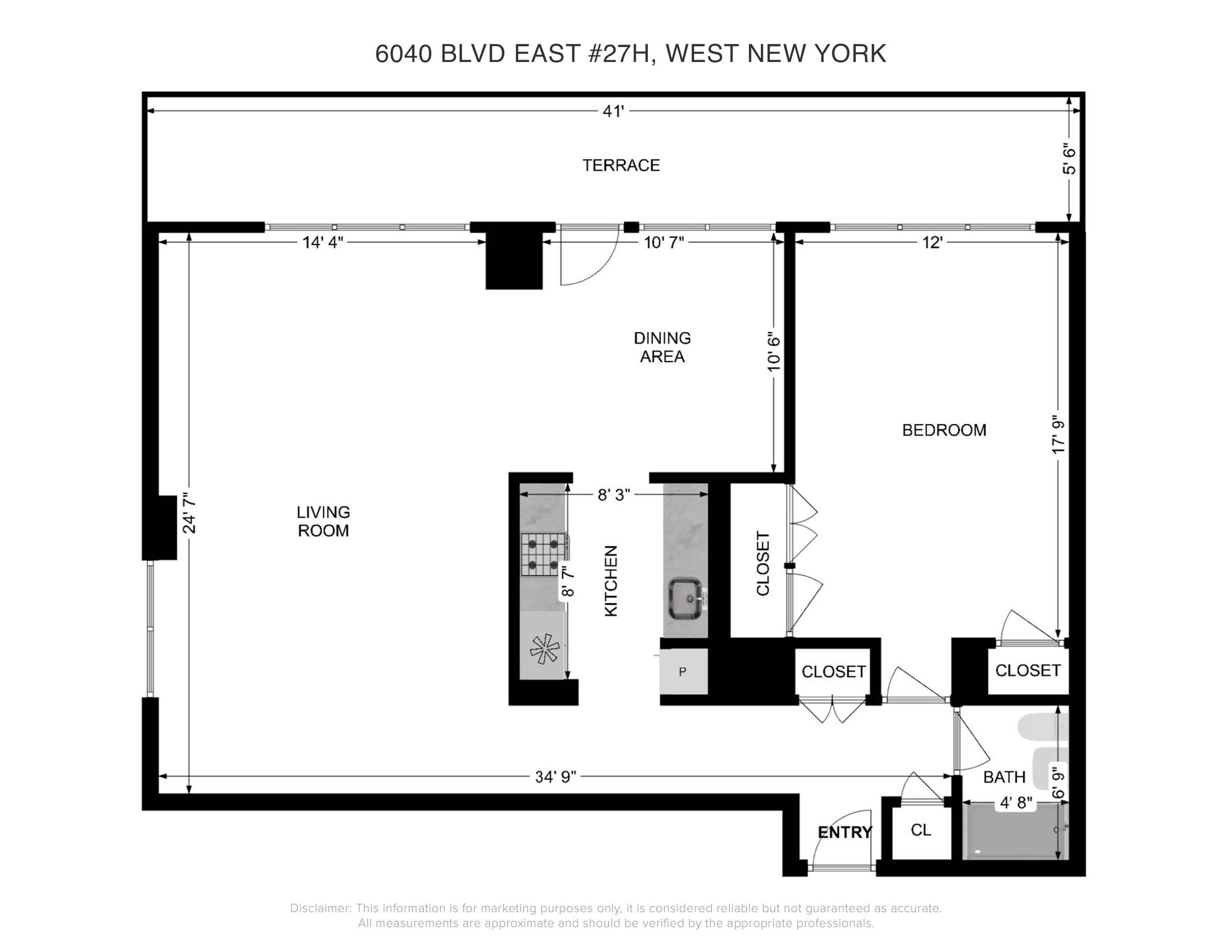 6040 Blvd East #27H, West New York, New Jersey image 4