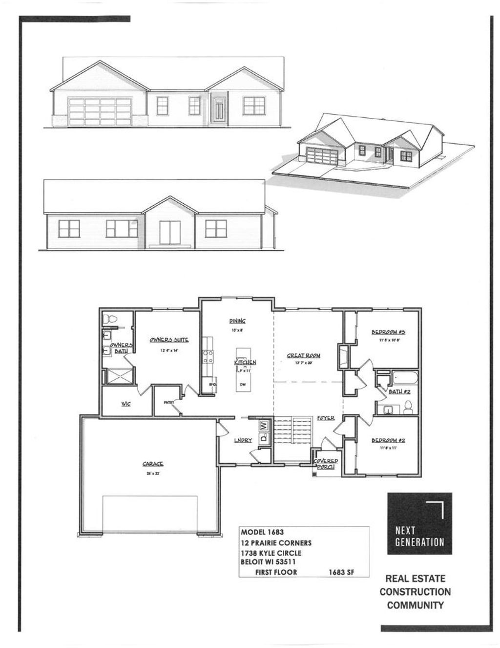 Photo of 1738 E Kyle CIRCLE, Beloit, WI 53511 (MLS # 2019057)