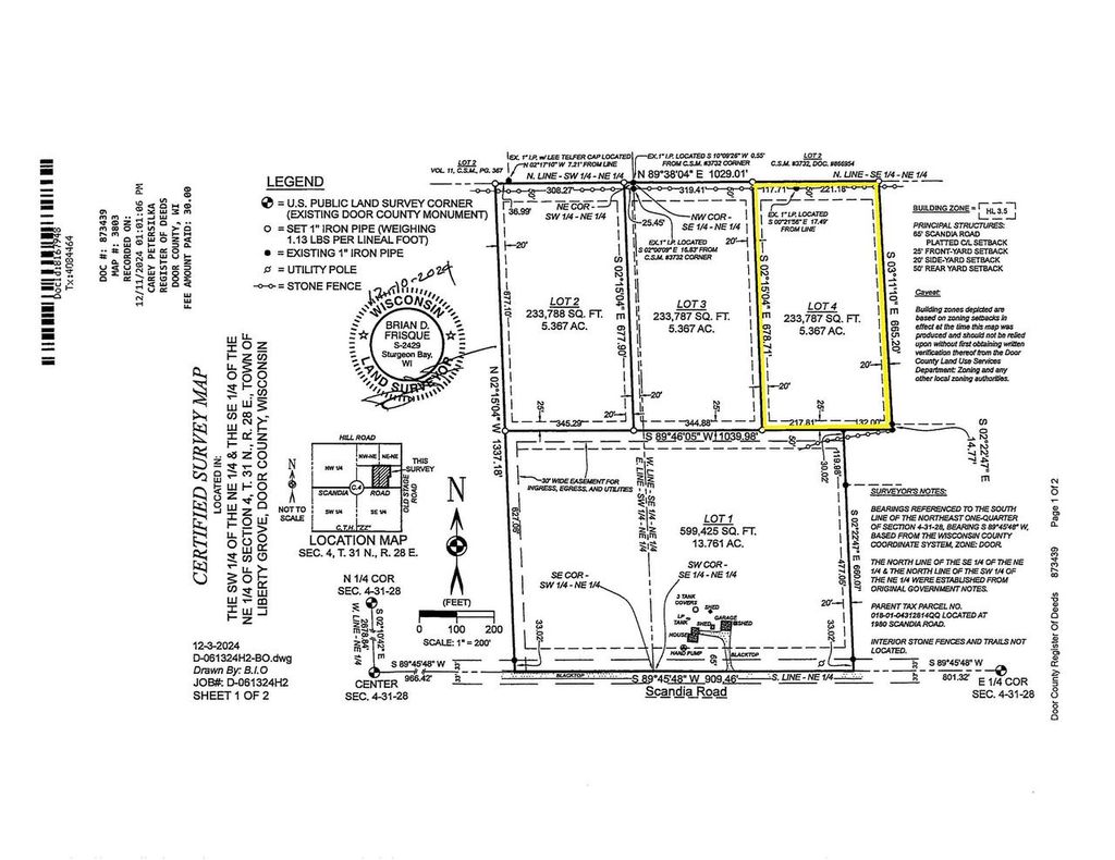 Photo of Scandia ROAD, Sister Bay, WI 54234 (MLS # 50324419)