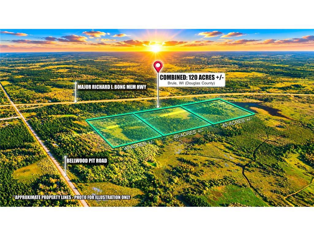 Photo of 120 Acre Bellwood Pit ROAD, Brule, WI 54820 (MLS # 7167092)
