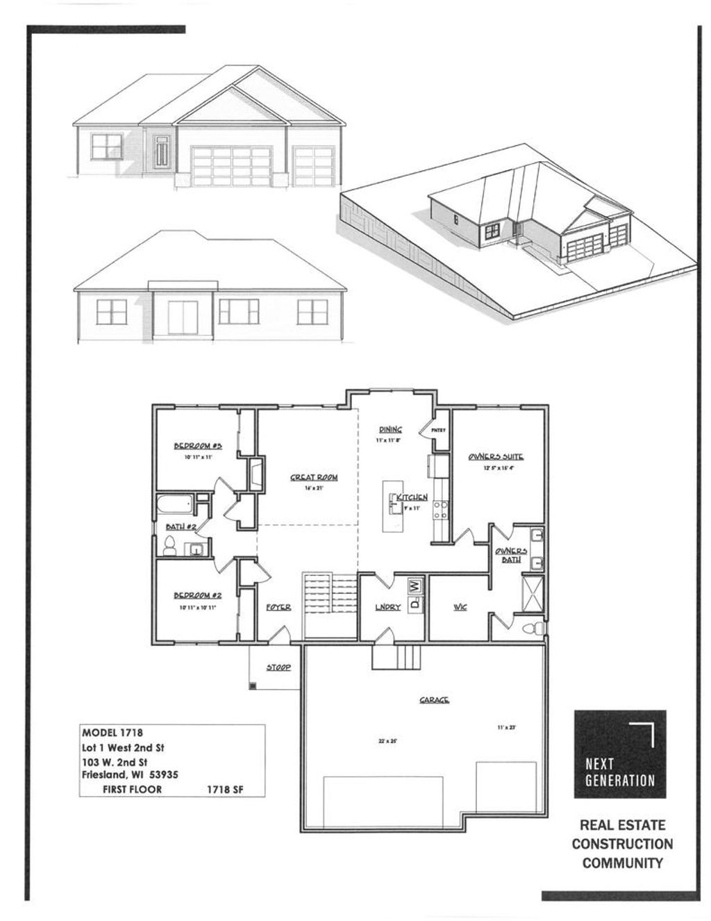 Photo of 103 W 2nd STREET, Friesland, WI 53935 (MLS # 2018924)