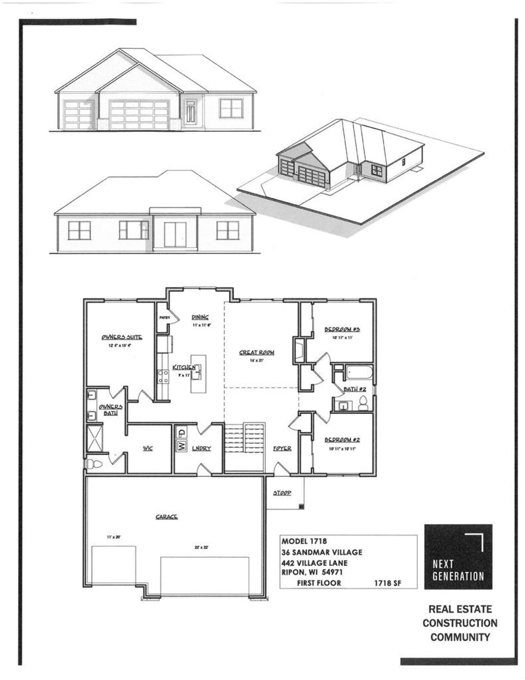 Photo of 442 Village LANE, Ripon, WI 54971 (MLS # 2020615)