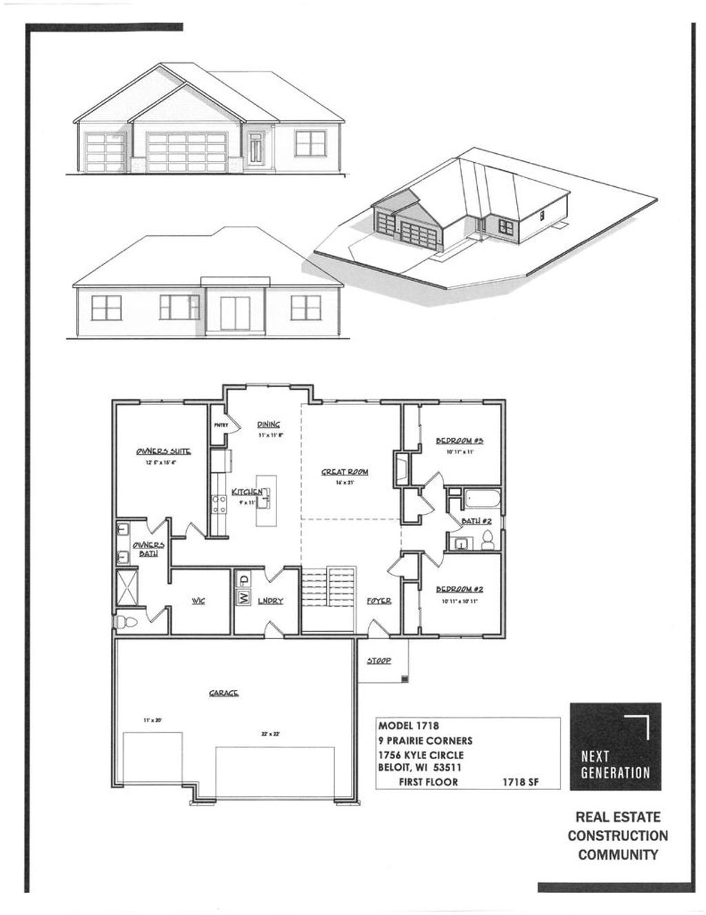Photo of 1756 E Kyle CIRCLE, Beloit, WI 53511 (MLS # 2019070)