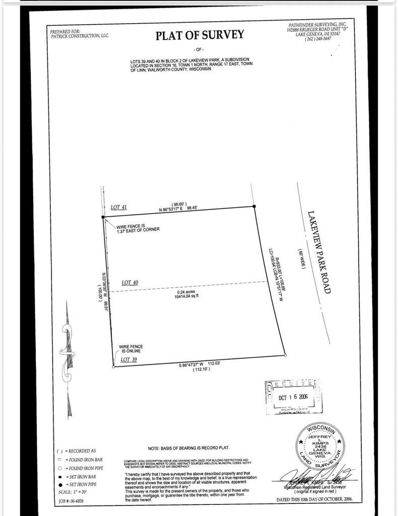 Photo of Lt39 Lakeview Park DRIVE #-43, Lake Geneva, WI 53147 (MLS # 1980094)