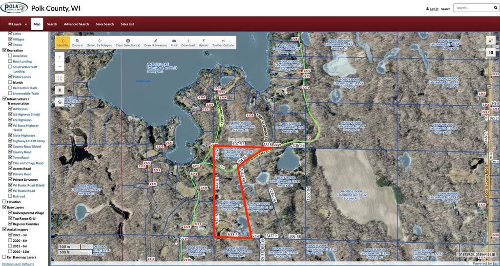 Photo of TBD 13.88 Acres Antler Lake DRIVE, Milltown, WI 54858 (MLS # 1599154)