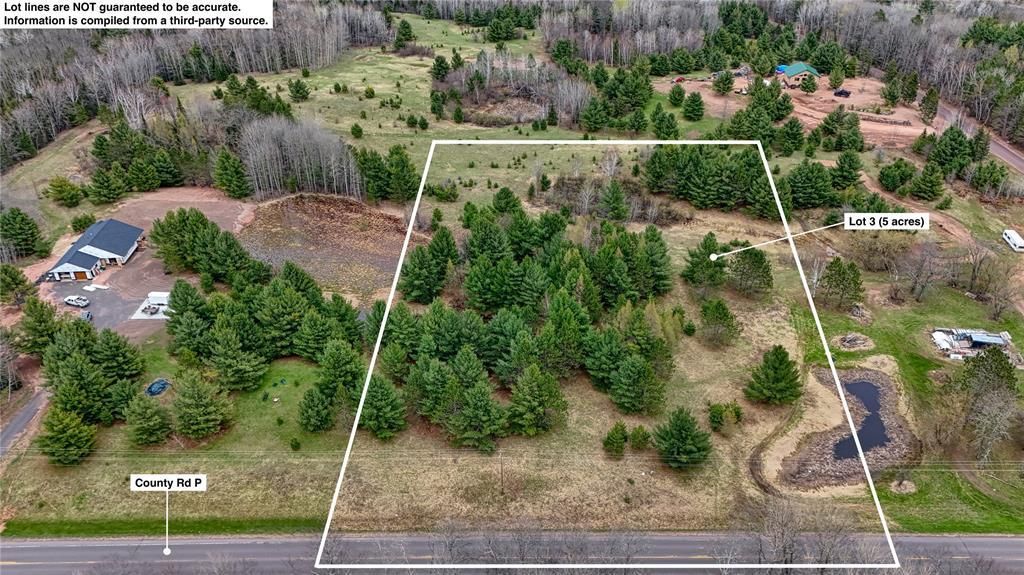 Photo of Lot 3 (5 acres) on County Rd P, Lake Nebagamon, WI 54849 (MLS # 1600836)